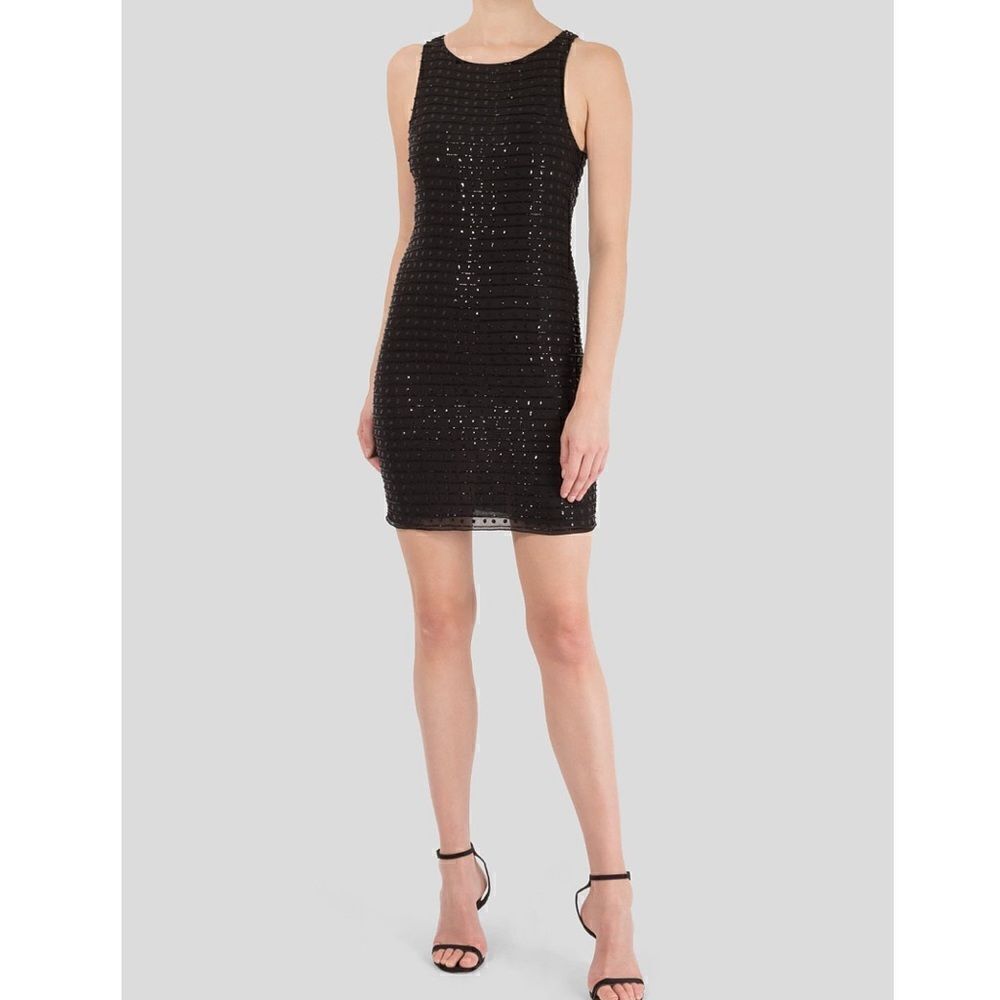 Alice + Olivia Sequin black Mini Dress size small